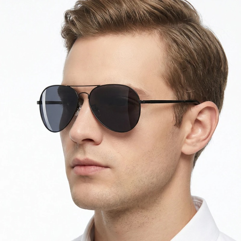 클래식 빅 파일럿 편광 선글라스 남성용 럭셔리 메탈 블 - Sunglasses Aviator Polarized 리뷰 및 가격