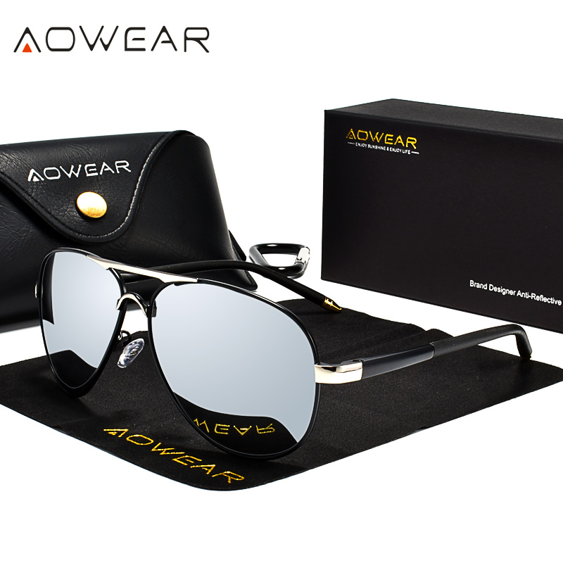 AOWEAR 남성용 항공 선글라스 남성용 편광 거울 선 - Sunglasses Aviator Polarized 리뷰 및 가격
