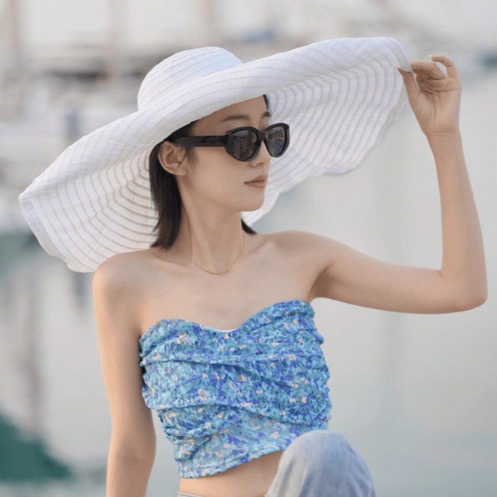 포장 가능한 Bowknot DIY 성형 가능한 와이드  - Packable Hat Nylon 리뷰 및 가격