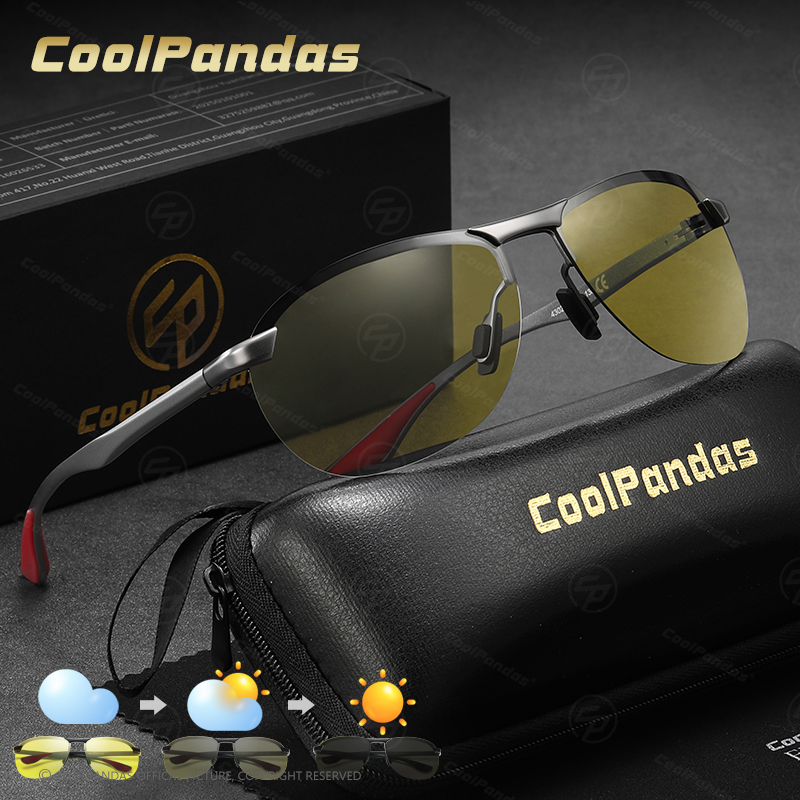 새로운 트렌드 지능형 항공 선글라스 남성용 변색 편광  - Sunglasses Aviator Polarized 리뷰 및 가격