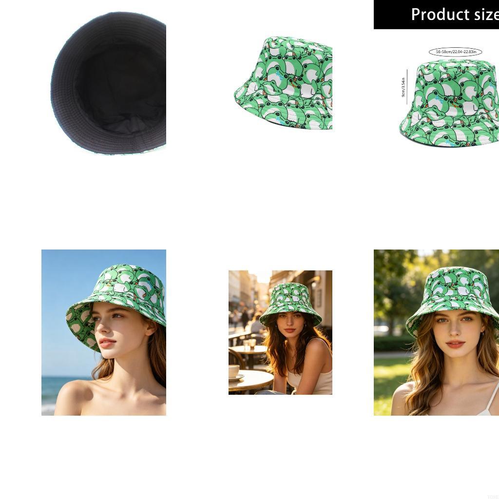 주말 여행을 위한 패커블 개구리 프린트 버킷 모자, 해 - Packable Hat Nylon 리뷰 및 가격