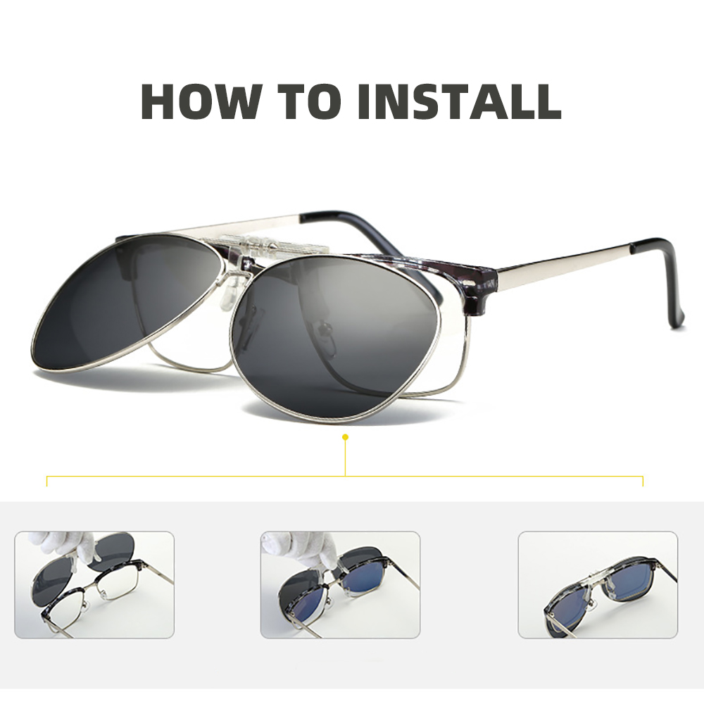 선글라스에 대형 파일럿 클립 Fishion 남자 운전  - Sunglasses Aviator Polarized 리뷰 및 가격
