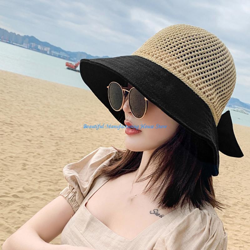 E56A 여성용 여름 메쉬 탑 썬 바이저 비치 모자 스 - Packable Hat Nylon 리뷰 및 가격